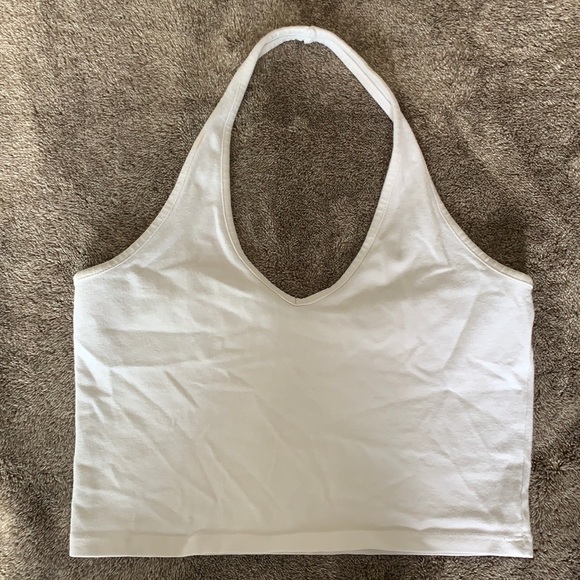 Brandy Melville white halter top - Picture 1 of 2